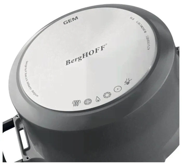 Кастрюля BergHOFF Gem 2,8 л, черный-1