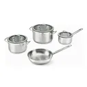 Набор посуды Berghoff Uqoniq Downdraft стальной 7 пр