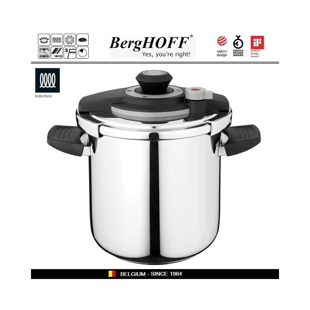 VITA Скороварка, 9 л, индукционное дно, BergHOFF-0