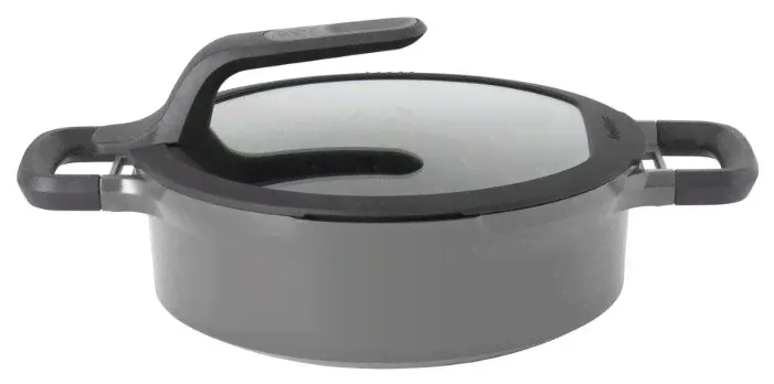 Сотейник BergHOFF Gem grey 2307422 24 см, с крышкой, серый-2