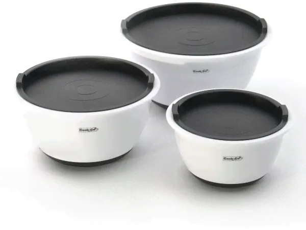 Набор 6пр мисок с крышками (нескользящее резиновое дно) BergHOFF CooknCo-0