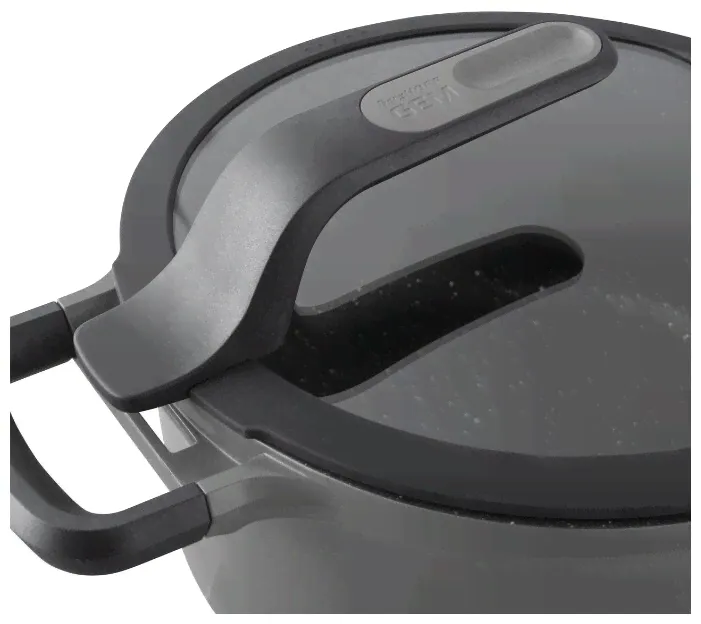 Сотейник BergHOFF Gem grey 2307422 24 см, с крышкой, серый-0