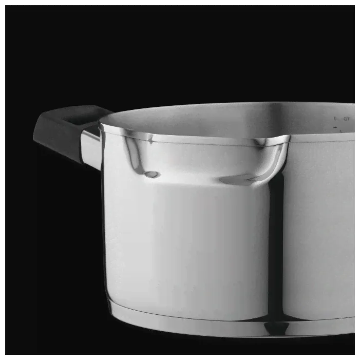 Набор кастрюль BergHOFF Downdraft 2307435 6 пр. серебристый