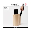 Колода-подставка RON под ножи универсальная, на 5 ножей, дерево ясеня, BergHOFF