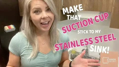 Get that Suction Cup to stick to your Stainless Steel sink! Life Hack!
