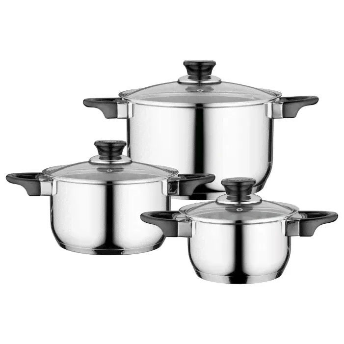 Набор кастрюль BergHOFF Gourmet Essentials 1100242 6 пр отзывы