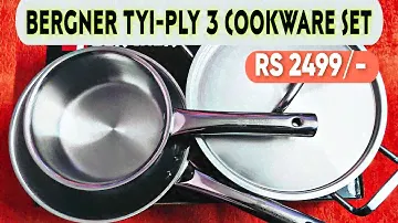UNBOXING BERGNER TRI-PRO TRI-PLY 4PC COOKWARE SET #kitchen #bergner #cookwearset 💥